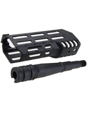 AIRSOFT ARTISAN MLOK 6INCH HANDGUARD SET (BLACK/TAN)