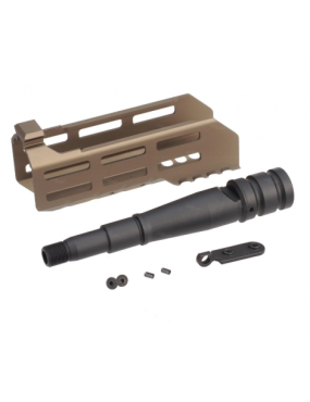 AIRSOFT ARTISAN MLOK 6INCH HANDGUARD SET (BLACK/TAN)