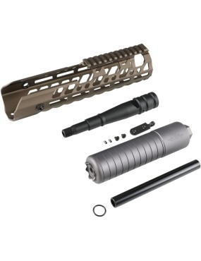 AIRSOFT ARTISAN 10inch SUR300 HANDGUARD SET mcx virtus ( BLACK / DDC )